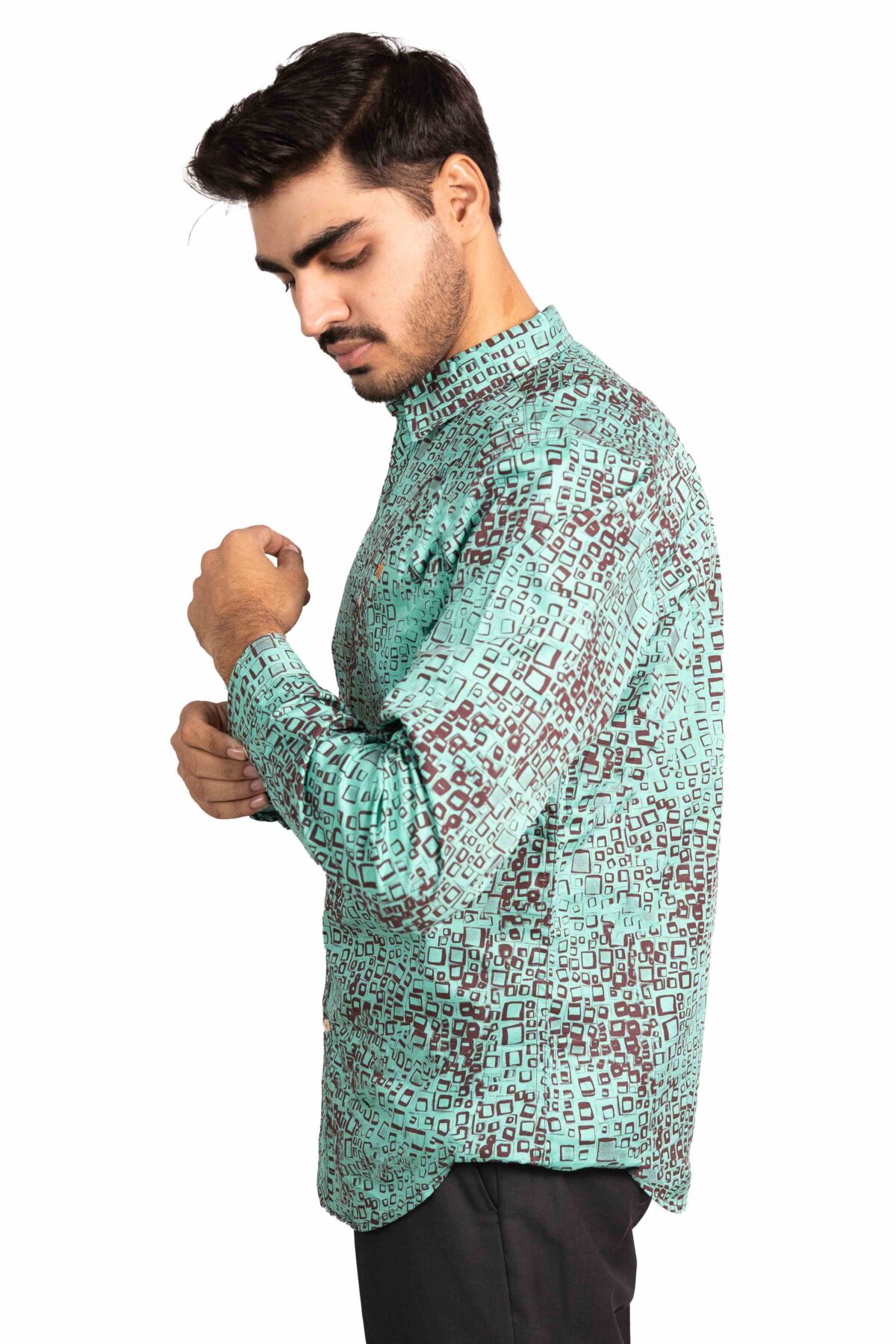 Full Sleeves Printed Cotton Shirt