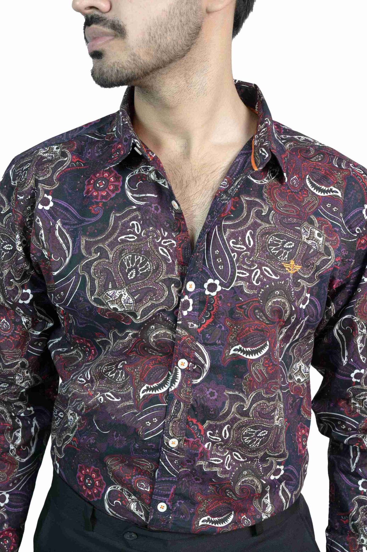 Full Sleeves Printed Cotton Shirt