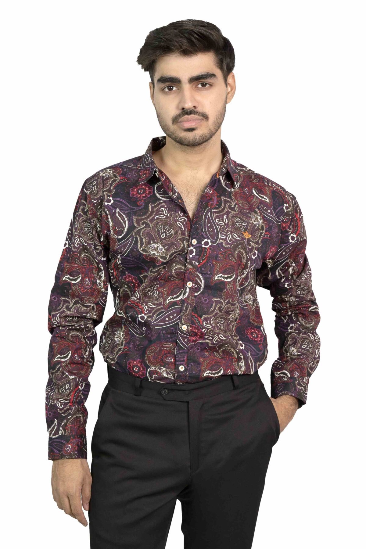 Full Sleeves Printed Cotton Shirt