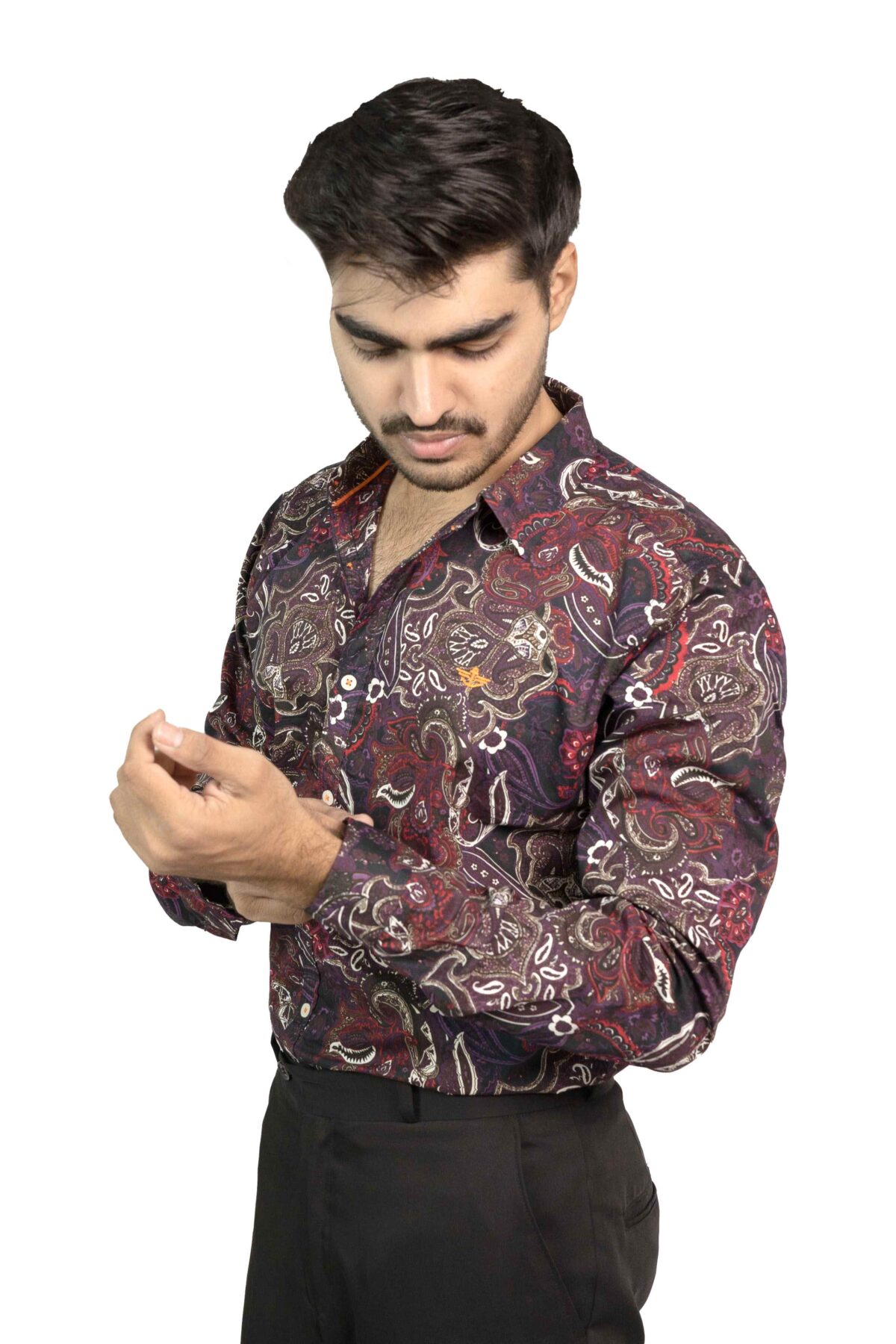 Full Sleeves Printed Cotton Shirt